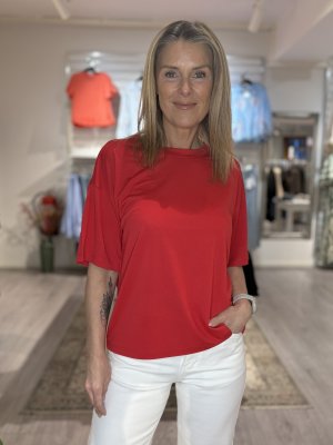 Zoom bild av Prea - Cropped T-shirt - Röd