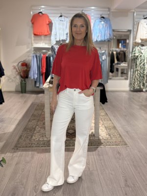 Zoom bild av Prea - Cropped T-shirt - Röd