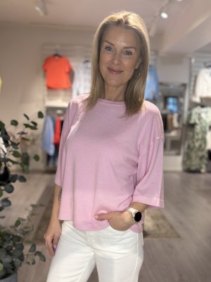 Zoom bild av Conny - Tröja med kort ärm - Ljusrosa