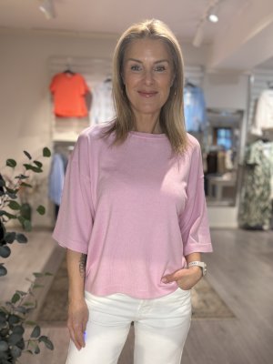 Zoom bild av Conny - Tröja med kort ärm - Ljusrosa