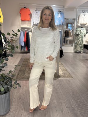 Zoom bild av Dodo - Stickad bubble tröja - Offwhite