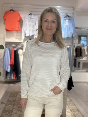 Zoom bild av Dodo - Stickad bubble tröja - Offwhite