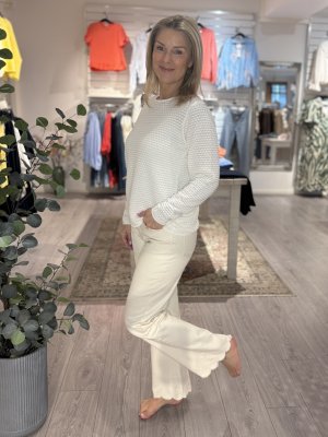 Zoom bild av Dodo - Stickad bubble tröja - Offwhite