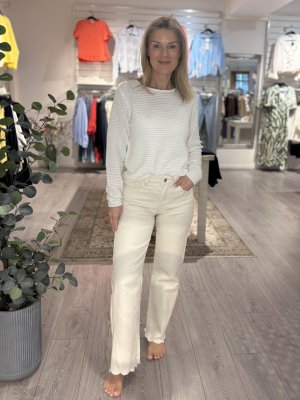 Zoom bild av Dodo - Stickad bubble tröja - Offwhite