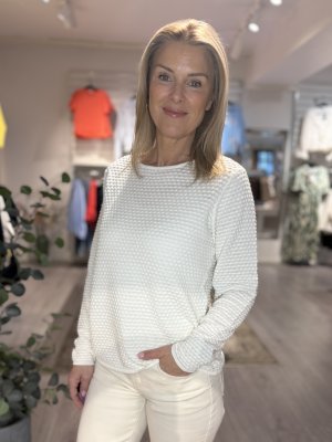 Zoom bild av Dodo - Stickad bubble tröja - Offwhite