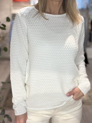 Zoom bild av Dodo - Stickad bubble tröja - Offwhite