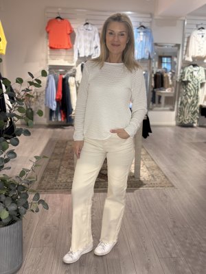 Zoom bild av Dodo - Stickad bubble tröja - Offwhite