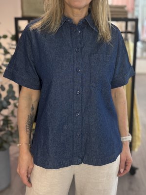 Zoom bild av Ronda - Denimskjorta med kort ärm