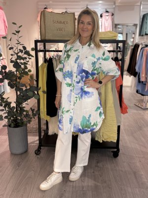 Zoom bild av Milou - Långskjorta - Blå - OneSize