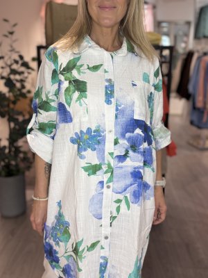 Zoom bild av Milou - Långskjorta - Blå - OneSize