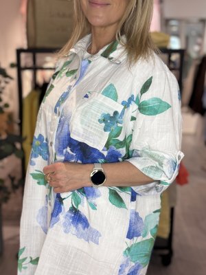 Zoom bild av Milou - Långskjorta - Blå - OneSize