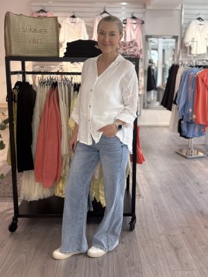 Zoom bild av Lova - Linneblus - Vit