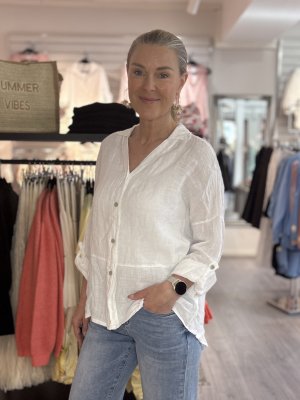 Zoom bild av Lova - Linneblus - Vit