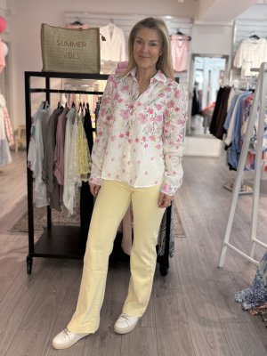 Zoom bild av Melina - Jeans med fickor fram - Gul