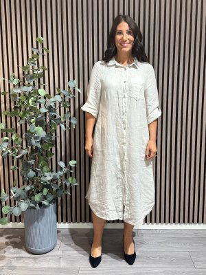 Lovisa - Linneklänning - Beige