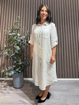 Lovisa - Linneklänning - Beige