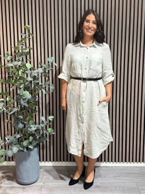 Lovisa - Linneklänning - Beige