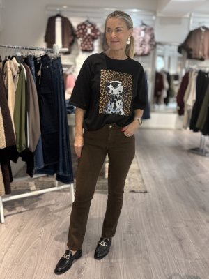 Zoom bild av Pamela - Jeans straight - Brun