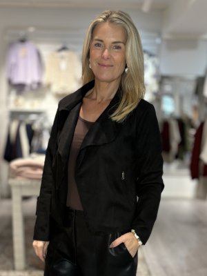 Zoom bild av Lovisa - Kavaj i mockaimitaion - Svart