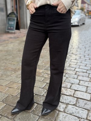 Zoom bild av Klara - Jeans med vida ben - Svart