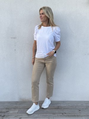 Zoom bild av Fenja -T-shirt med puffärm - Vit