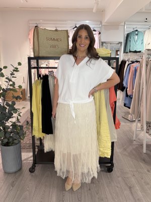 Zoom bild av Felicia - Tyllkjol - Beige