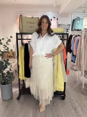 Zoom bild av Felicia - Tyllkjol - Beige