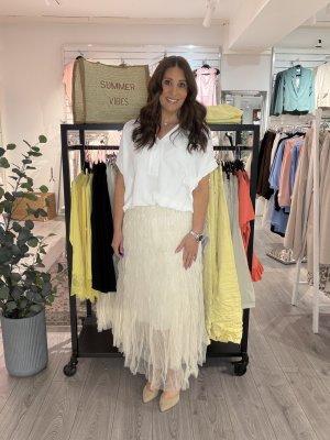 Zoom bild av Felicia - Tyllkjol - Beige