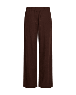 Zoom bild av Favoritbyxan Lava - En lång byxa i lin och viskos - Brun