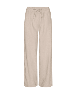 Zoom bild av Favoritbyxan Lava - En lång byxa i lin och viskos - Sand melange