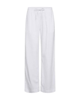 Zoom bild av Favoritbyxan Lava - En lång byxa i lin och viskos - Vit