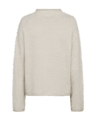 Zoom bild av Cat - Tröja med rullad halskrage - Ljus beige
