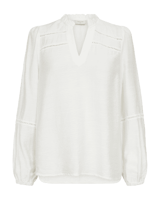 Zoom bild av Antina - V-ringad blus - Creme