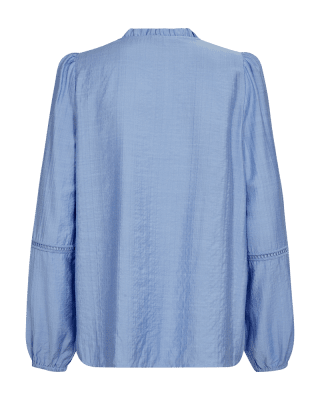 Zoom bild av Antina - V-ringad blus - Ljusblå