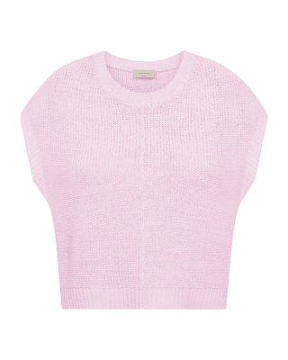 Zoom bild av Stickad härlig väst - Rosa