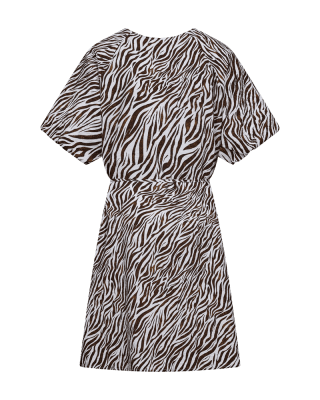 Zoom bild av Mele - Zebramönstrad klänning