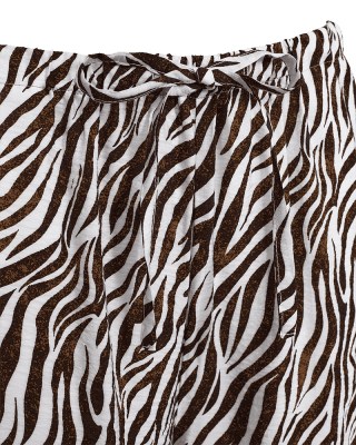 Zoom bild av Mele - Zebramönstrad byxa 