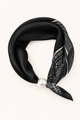 Zoom bild av Joanne - Scarves med magnetclip- Svart