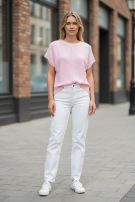 Zoom bild av Stickad härlig väst - Rosa