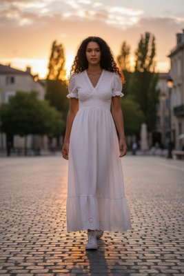 Zoom bild av Jessica - Klänning med brodyr 