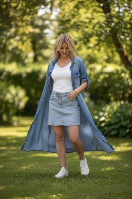 Zoom bild av Tanja - Skjortklänning i tencel  